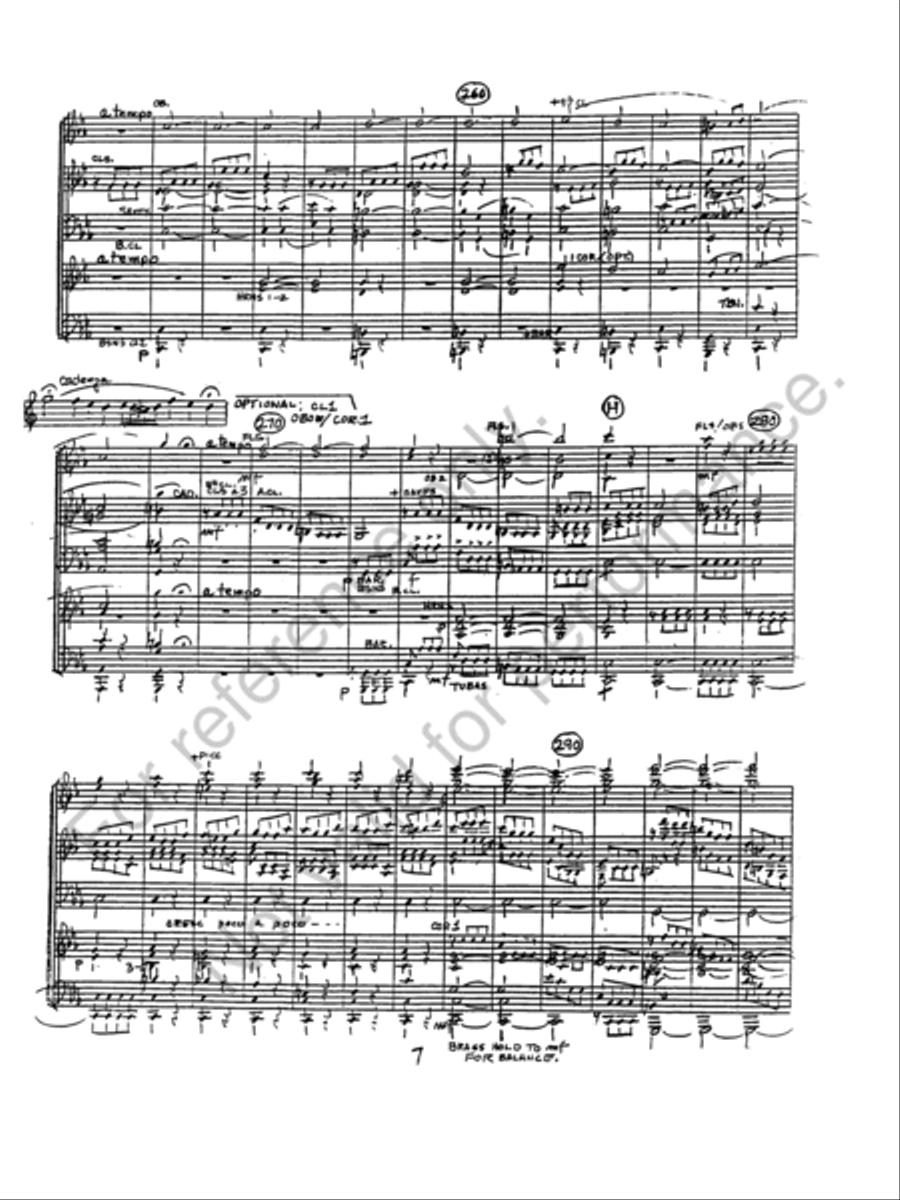Symphony #5 In C Minor (1st Mvt.) Concert Band scores gallery preview page 8