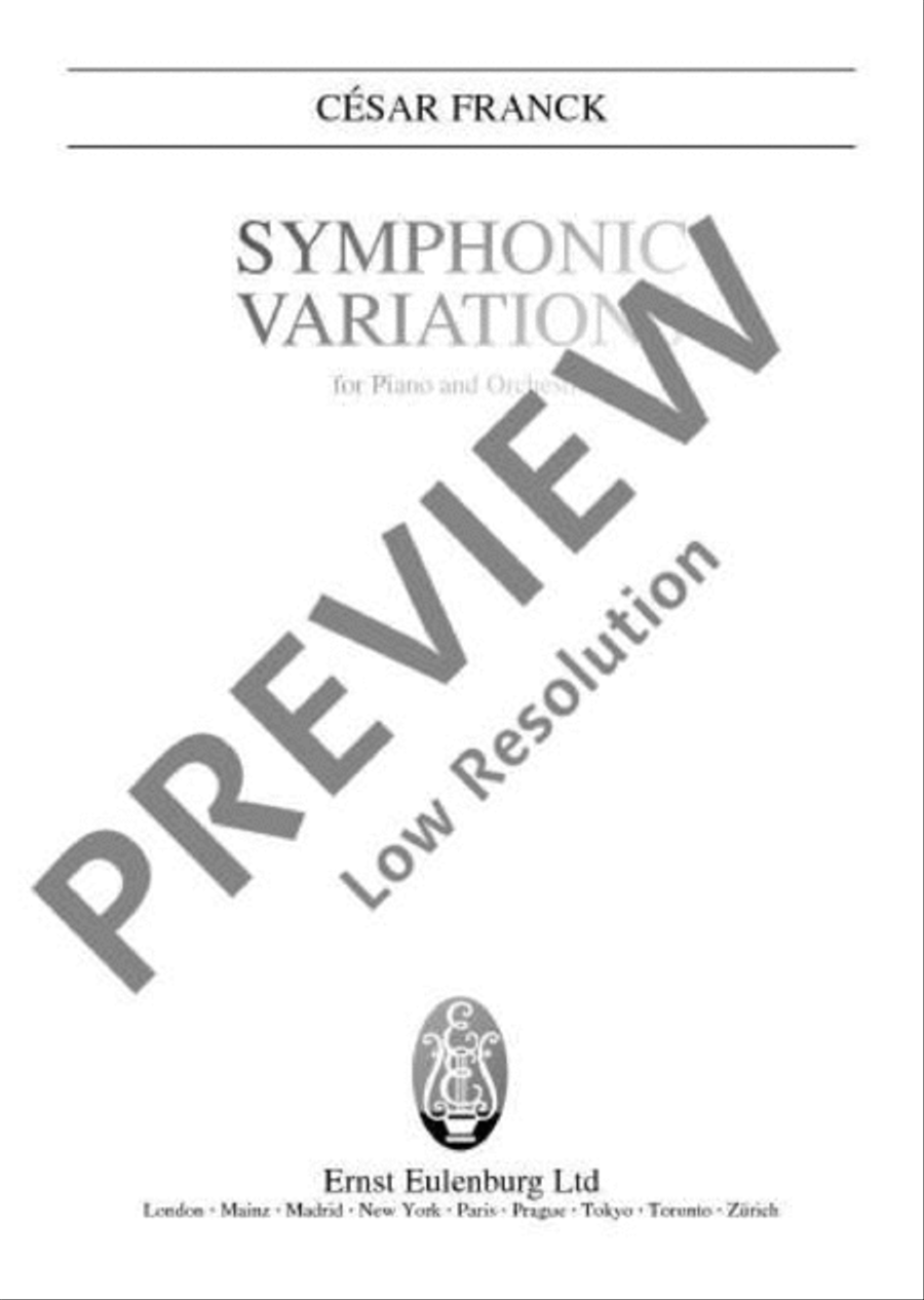 Symphonic Variations Orchestra scores gallery preview page 2