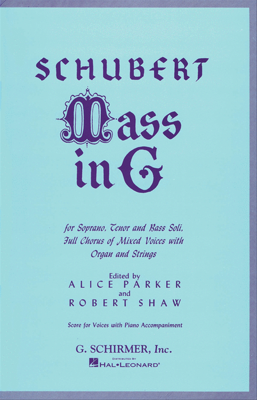 Mass in G 4-Part scores gallery preview page 1