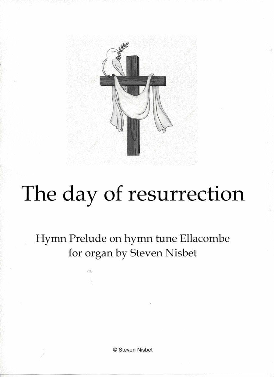 The day of resurrection - Hymn Prelude based on the hymn tune Ellacombe Organ Solo scores gallery preview page 1