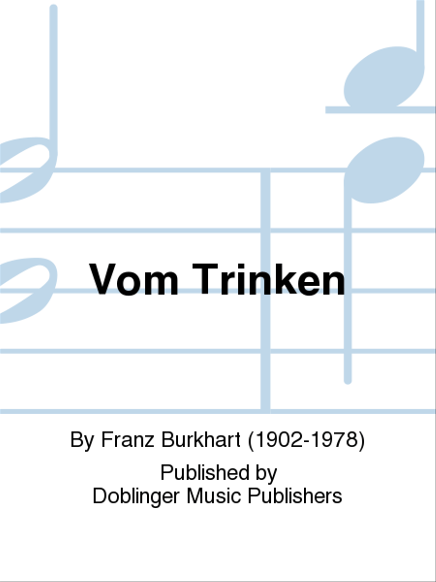 Vom Trinken SSA scores gallery preview page 1