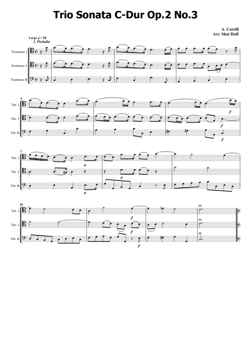 Trio Sonata Op.2 No.3 C major