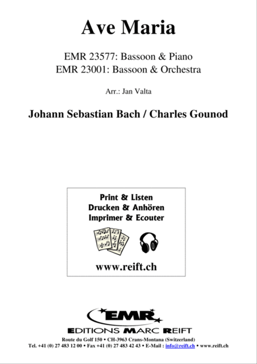 Ave Maria Bassoon Solo scores gallery preview page 2