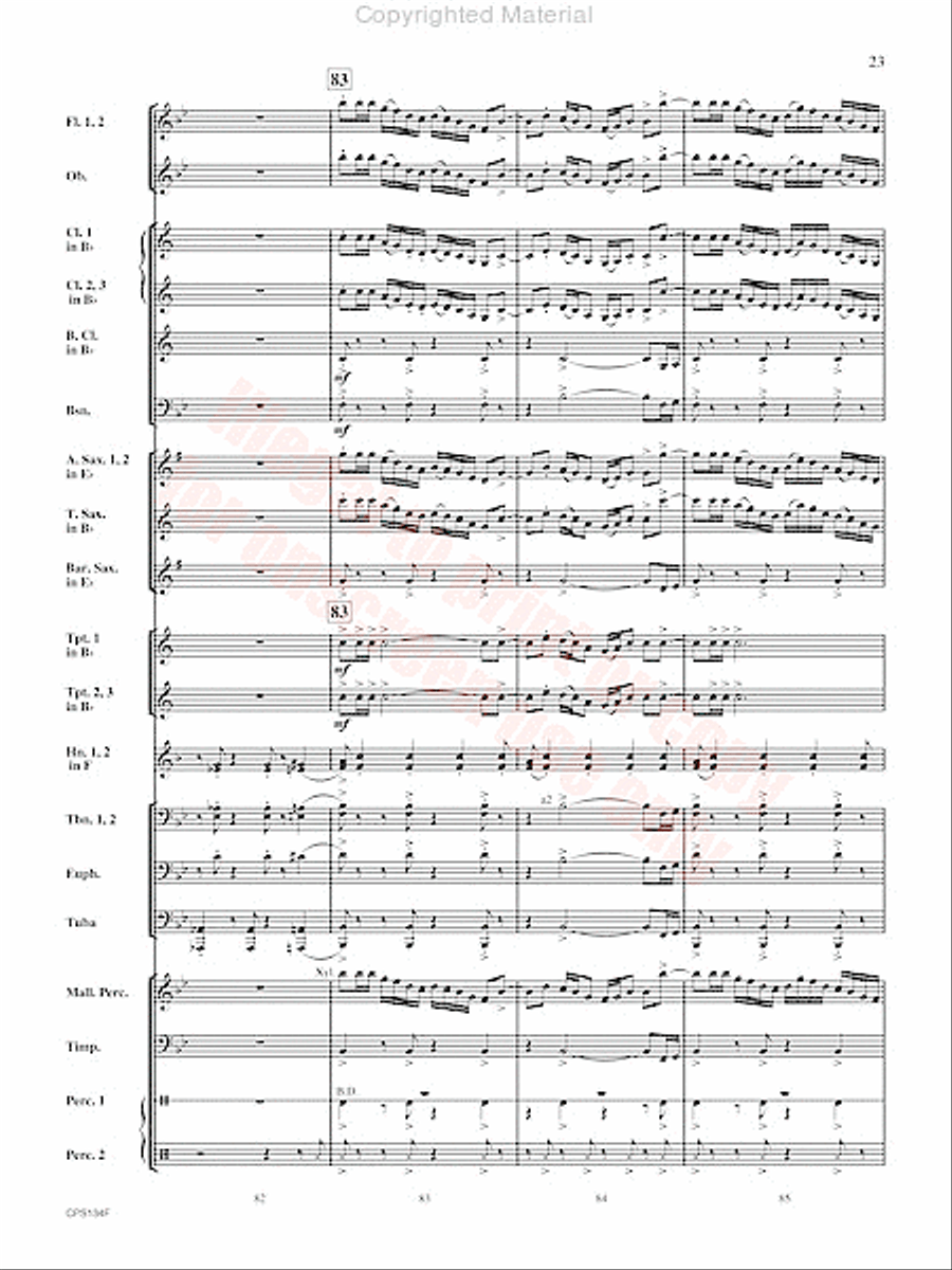 Chisholm Trail Concert Band scores gallery preview page 24