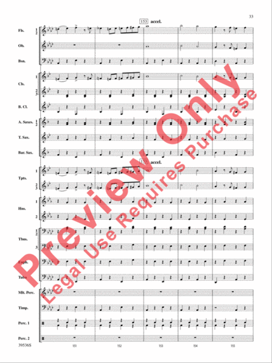 Screamers! Screamers! Concert Band scores gallery preview page 34