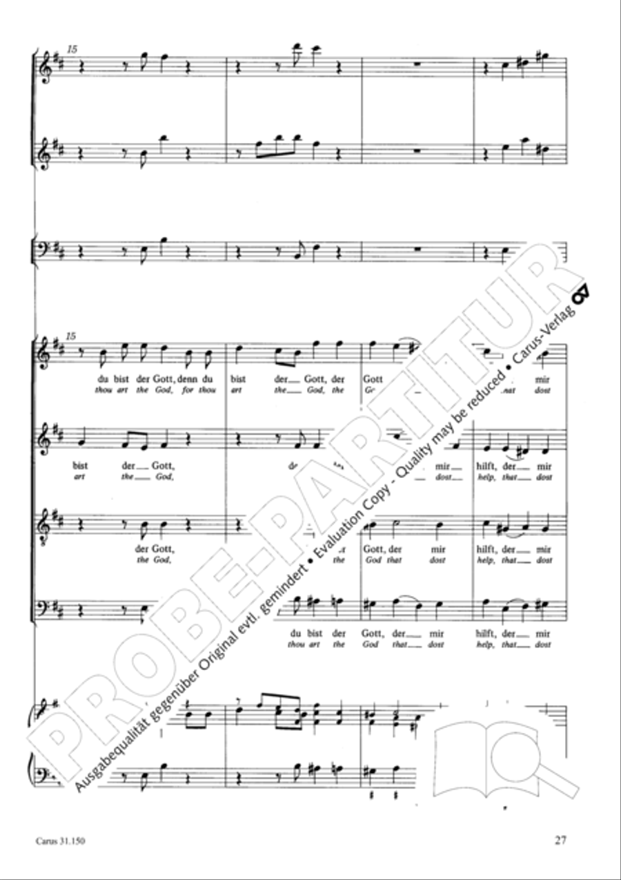 O my Lord, I long for thee (Nach dir, Herr, verlanget mich) 4-Part scores gallery preview page 30