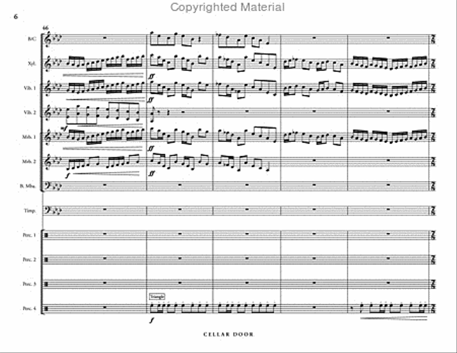 Cellar Door Percussion Ensemble scores gallery preview page 7