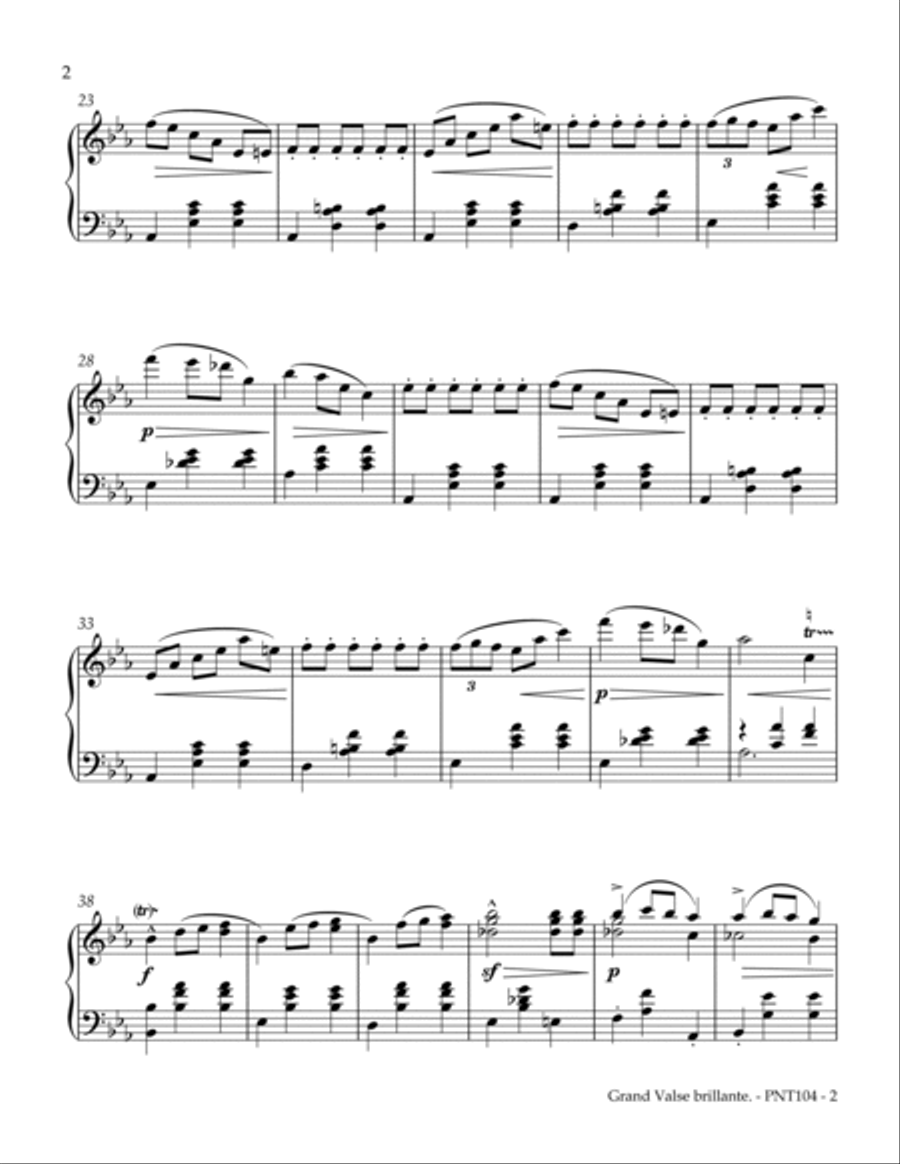Grand Valse brillante in Eb major, Opus 18 Piano Method scores gallery preview page 2