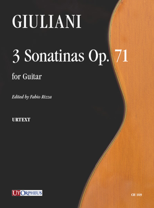 Book cover for 3 Sonatinas Op. 71 for Guitar