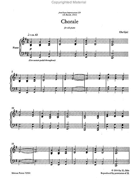 Chorale from Piano Improvisations