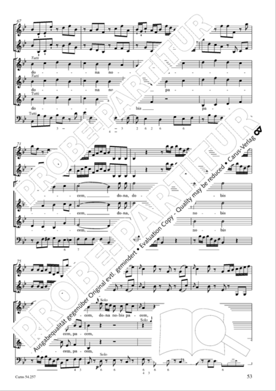 Missa Sancti Aloysii SSA scores gallery preview page 54