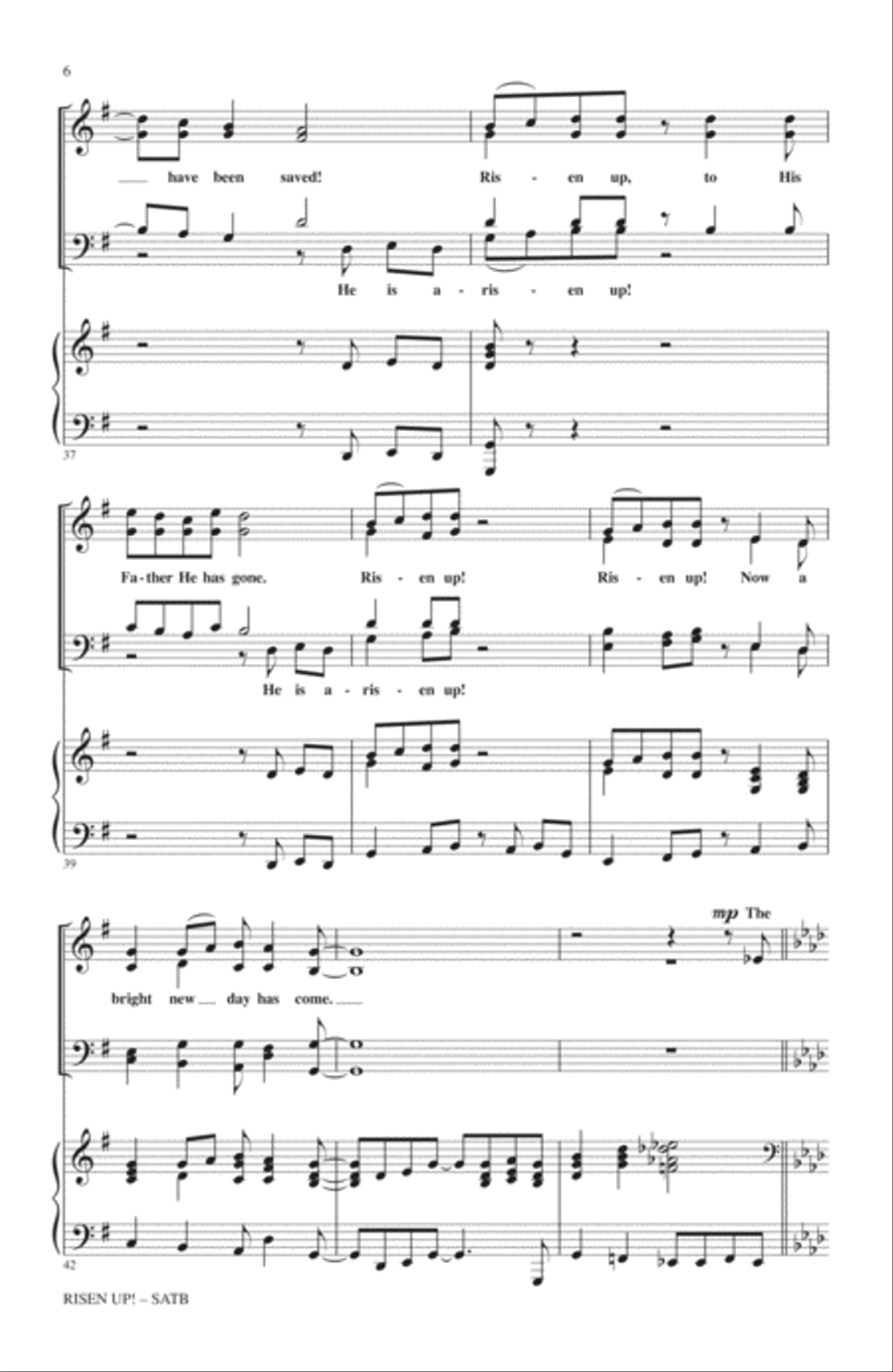 Risen Up! Risen Up! 4-Part scores gallery preview page 5