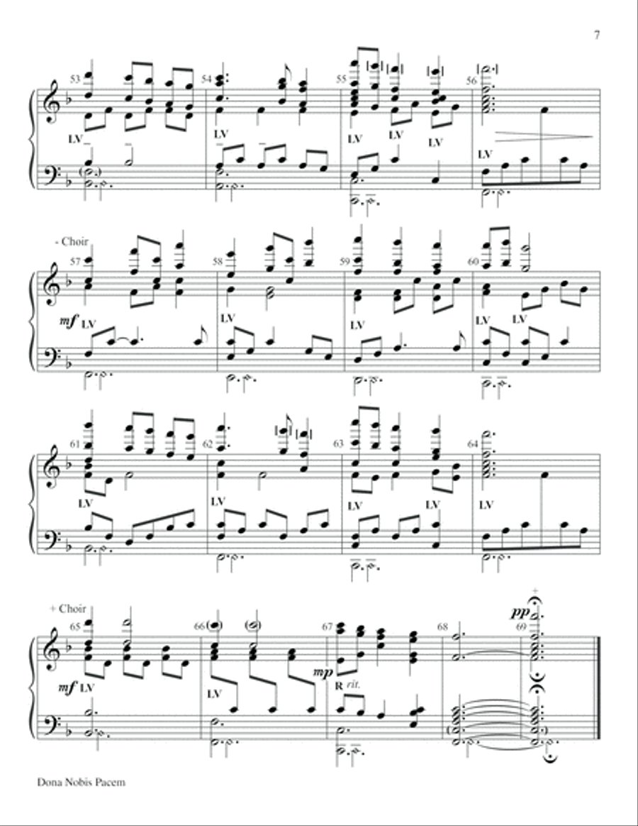 Dona Nobis Pacem Choir scores gallery preview page 7