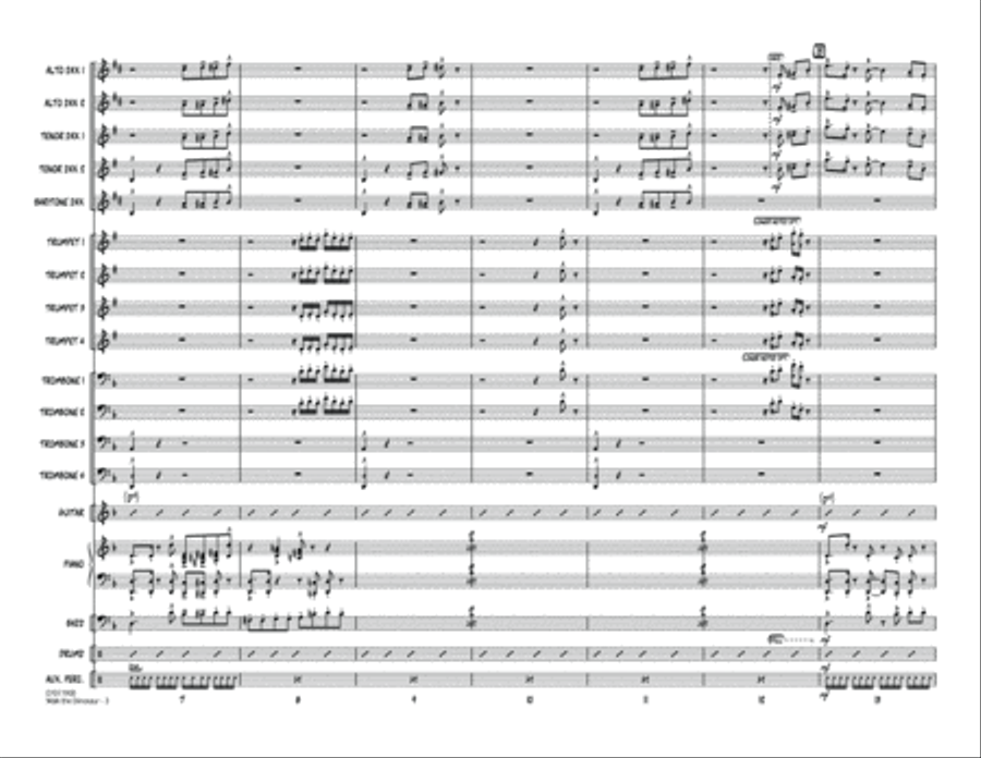 Walk The Dinosaur - Full Score