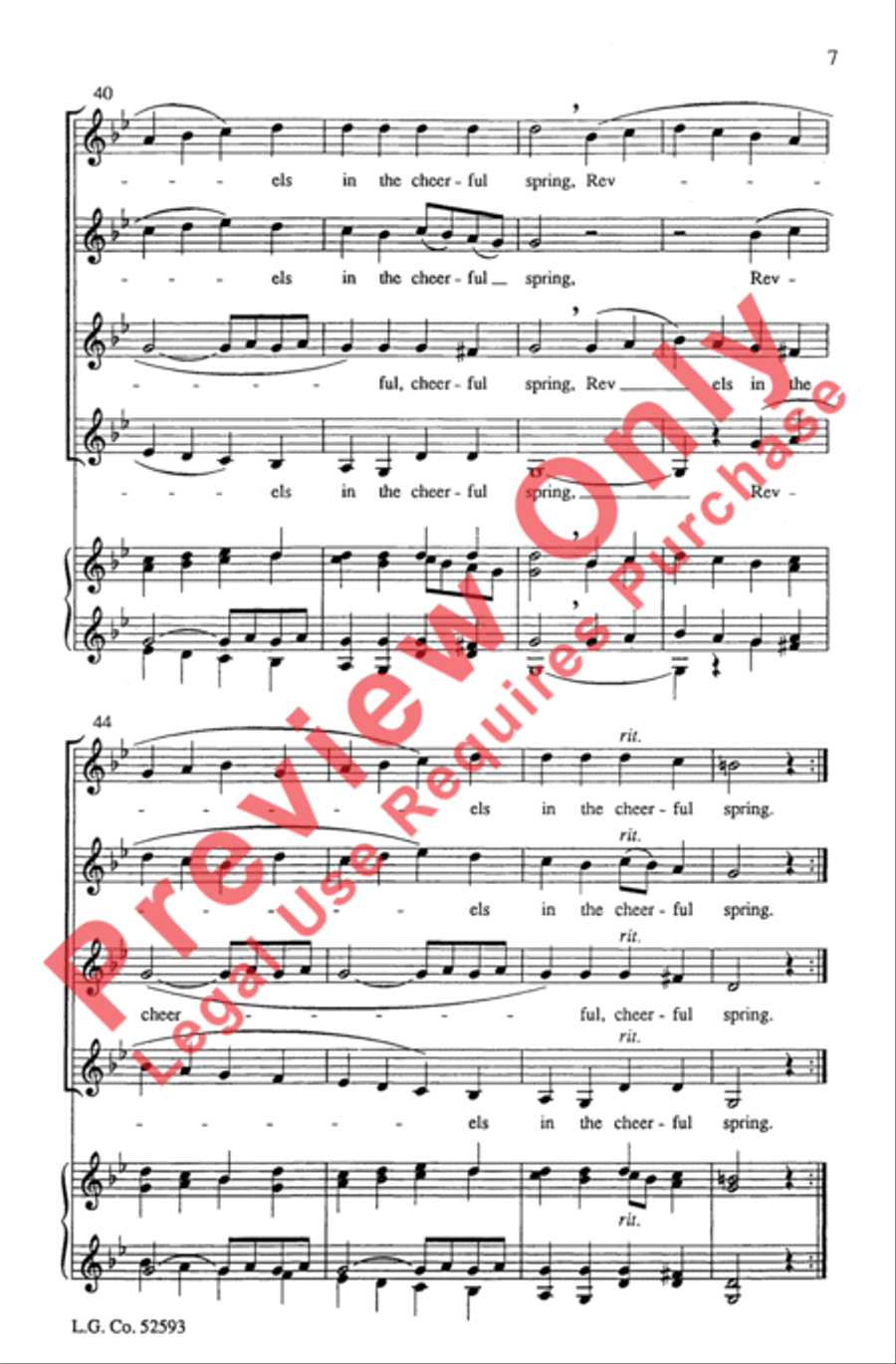 In These Delightful Pleasant Groves Women's Choir scores gallery preview page 7
