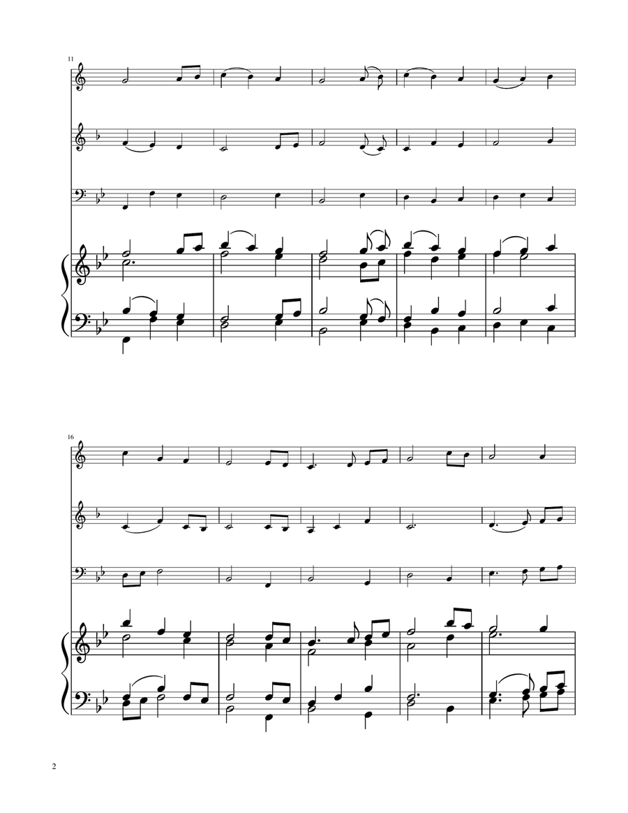 The First Noel - Brass Trio Brass Trio scores gallery preview page 2