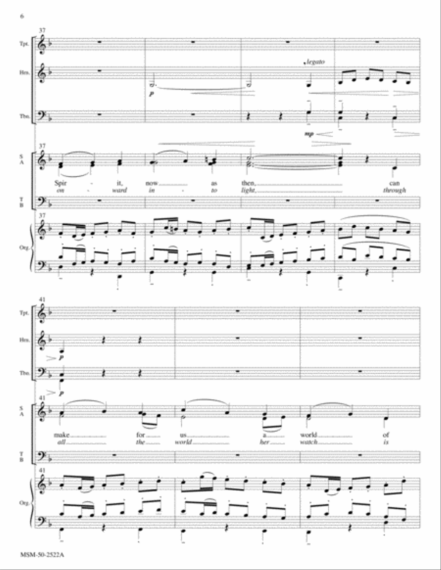 This Is a Day of New Beginnings The Day Thou Gavest, Lord, Is Ended Choir scores gallery preview page 6