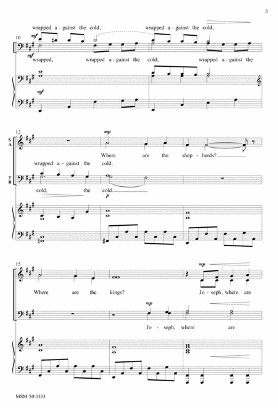 No Crying He Makes 4-Part scores gallery preview page 3