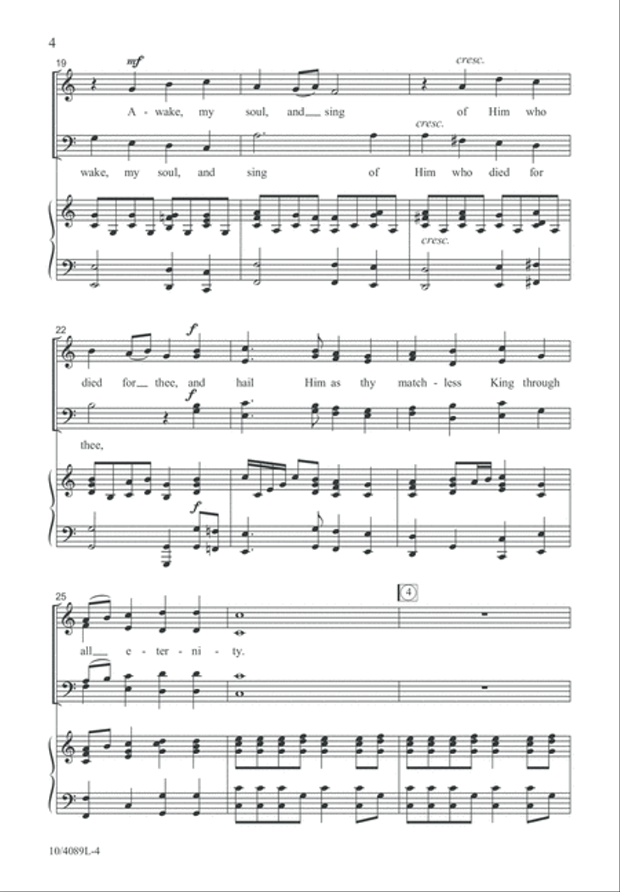 Crown Him Redeemer, King! 4-Part scores gallery preview page 5