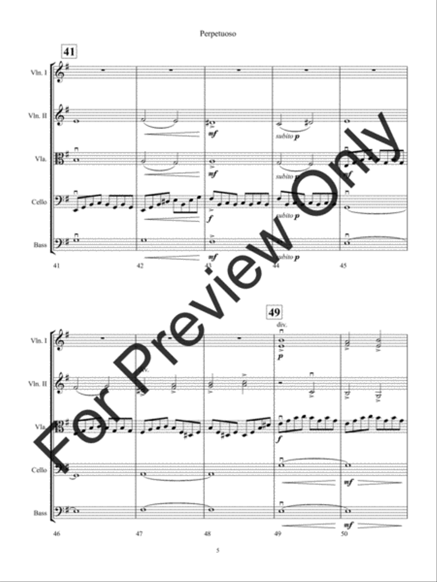 Perpetuoso (Score) String Orchestra scores gallery preview page 8