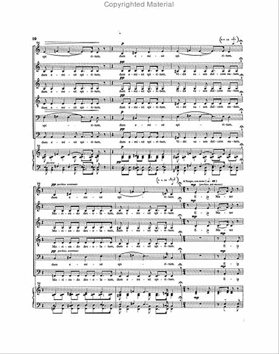 Stabat Mater (in F) 4-Part scores gallery preview page 3