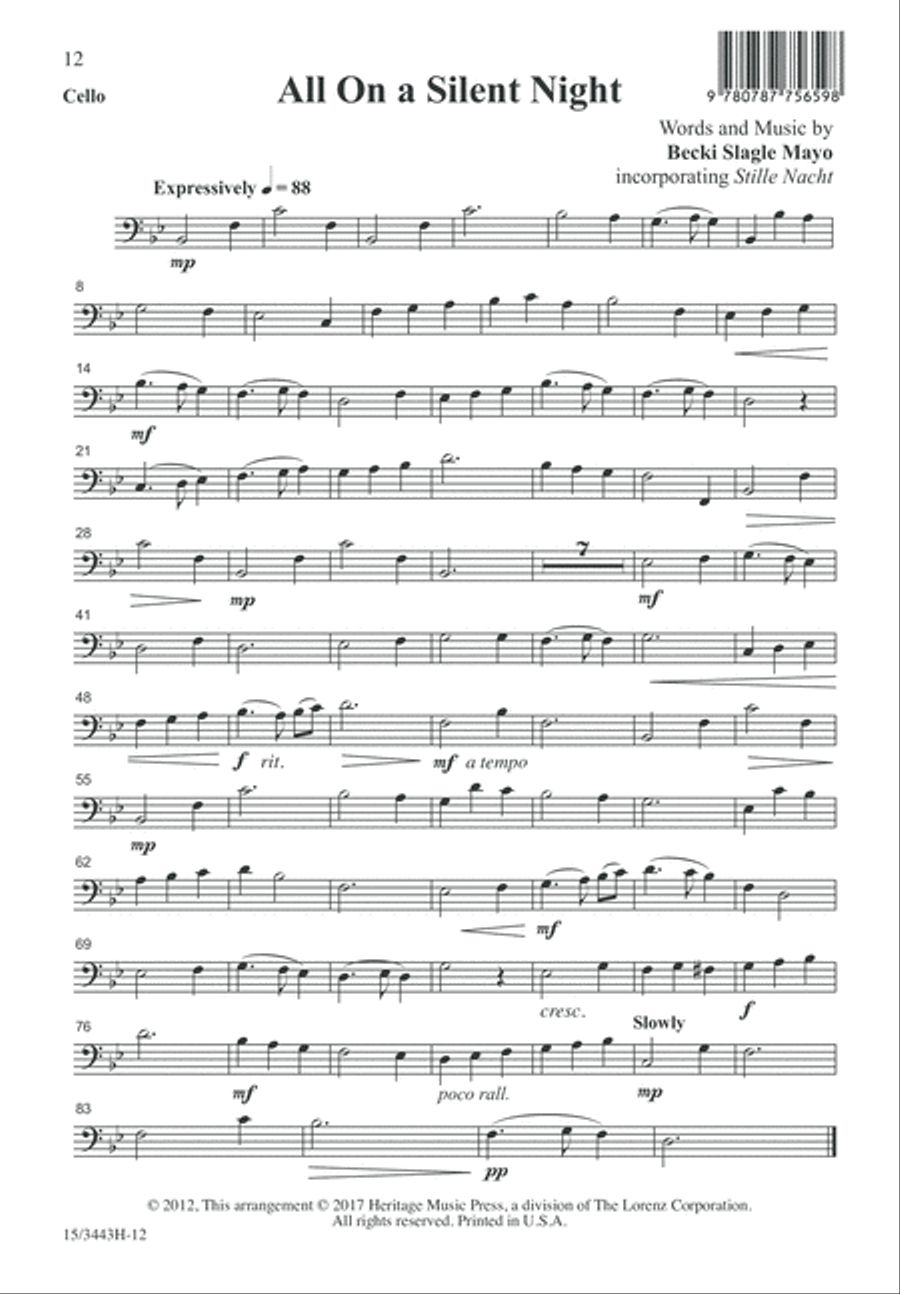 All On a Silent Night All On a Silent Night SSA scores gallery preview page 12