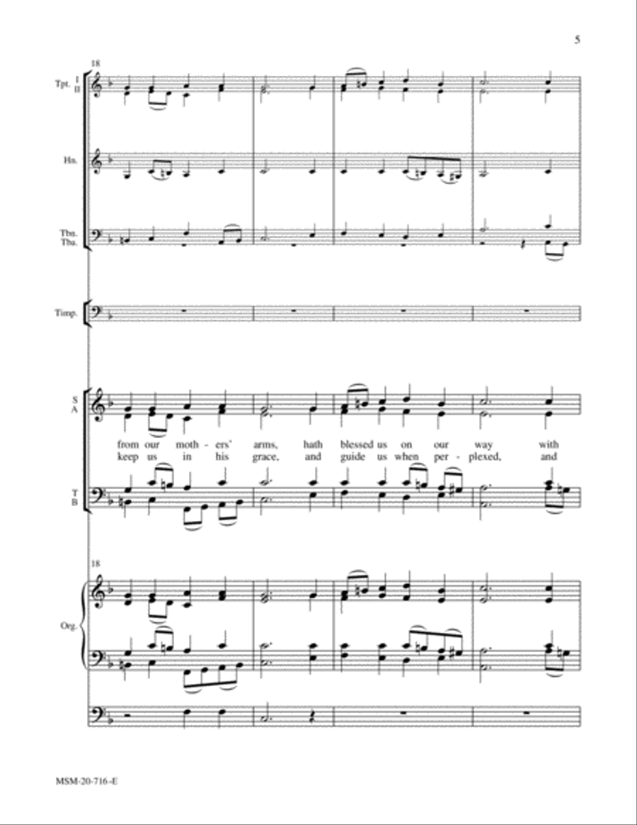 Now Thank We All Our God Now Thank We All Our God Choir scores gallery preview page 5