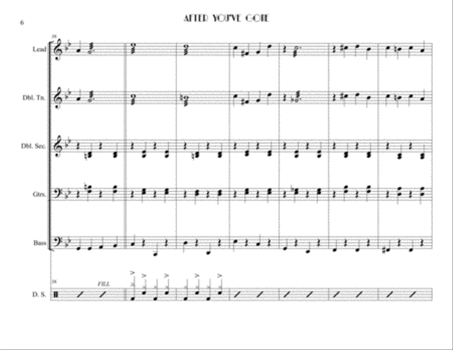 After You've Gone After You've Gone Steel Drum Band scores gallery preview page 6