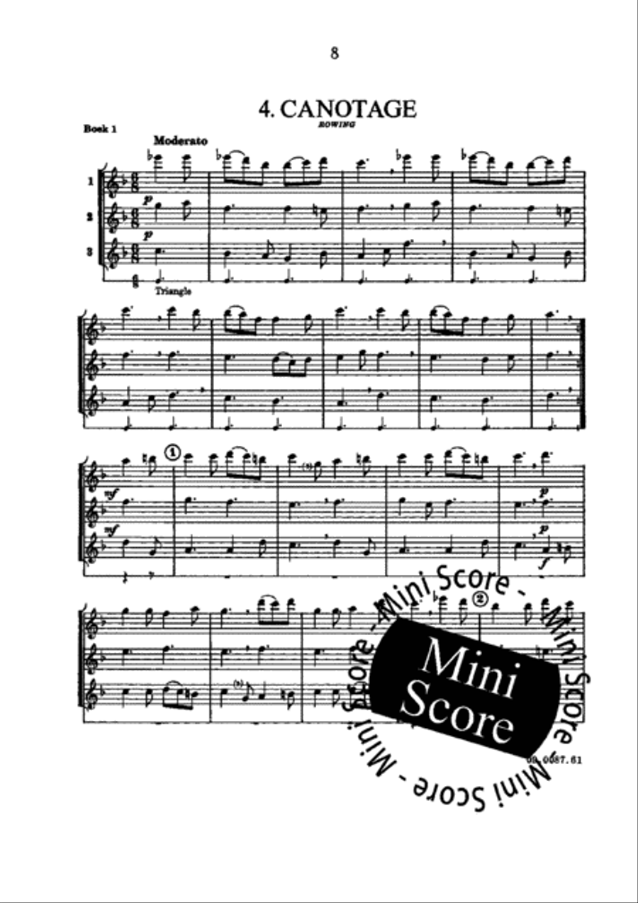Jeunes Musiciens 1 (Flex 3) Flute Trio scores gallery preview page 12