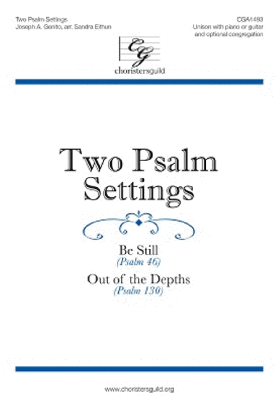Two Psalm Settings Two Psalm Settings Unison Choir scores gallery preview page 1