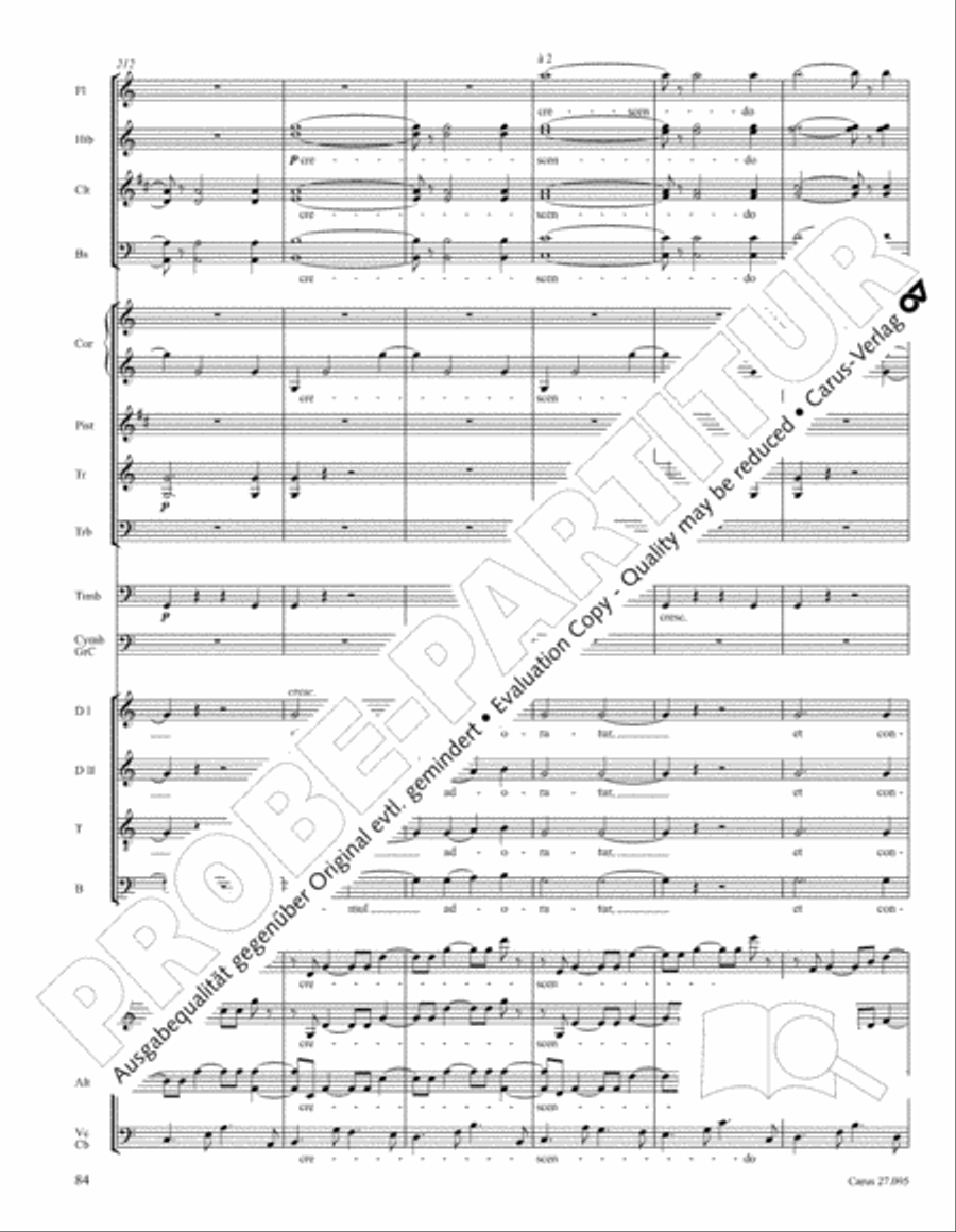 Messe solennelle de sainte Cecile STB scores gallery preview page 97