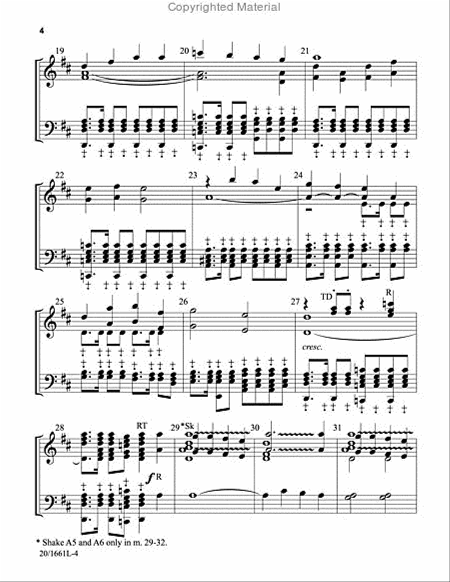 Wake, Awake, for Night is Flying 5-Octaves scores gallery preview page 4