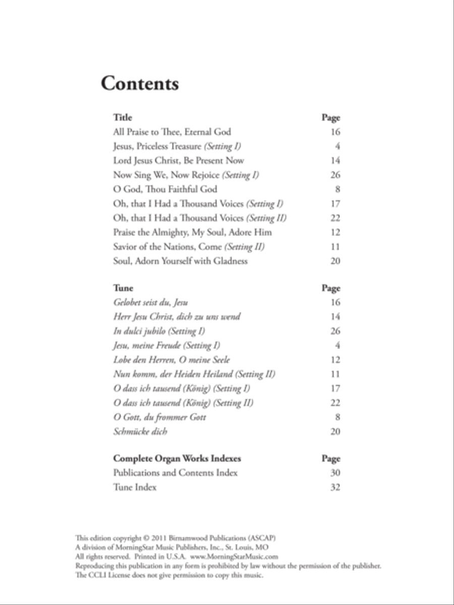 Ten Chorale Improvisations, Set 3 Organ scores gallery preview page 2