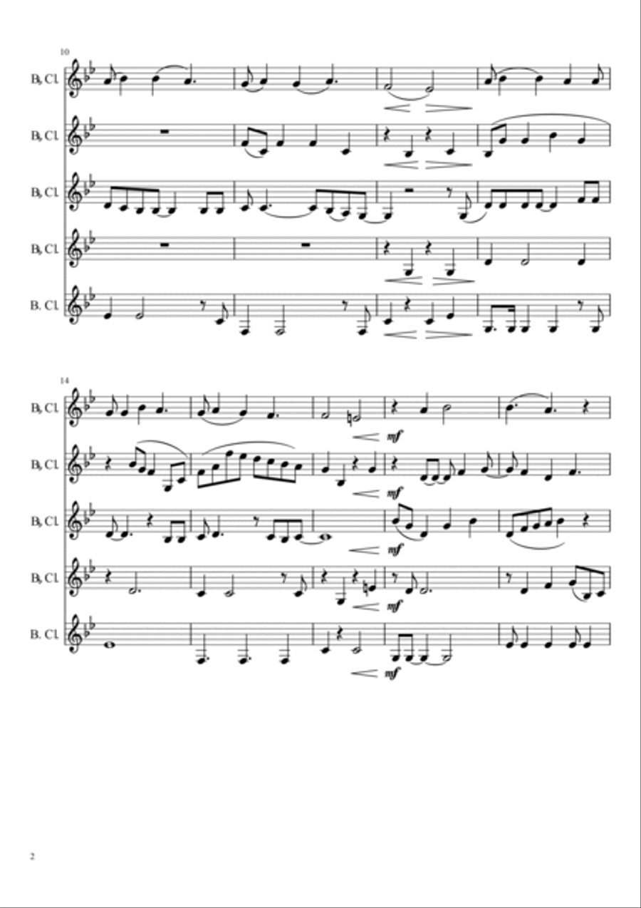 Let It Go (from Frozen) Woodwind Ensemble scores gallery preview page 2