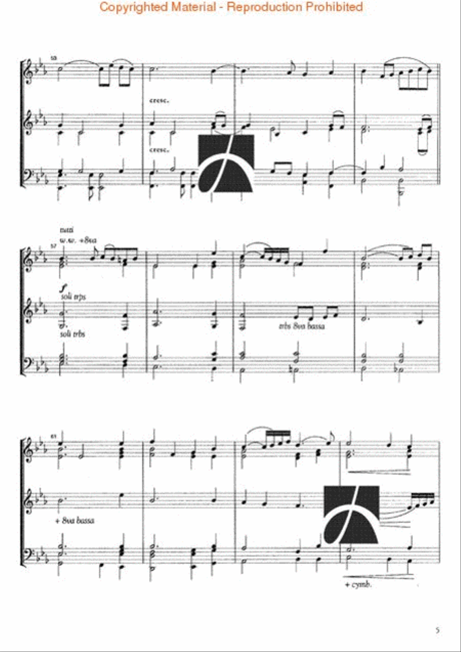 Handelian Song Handelian Song Concert Band scores gallery preview page 6
