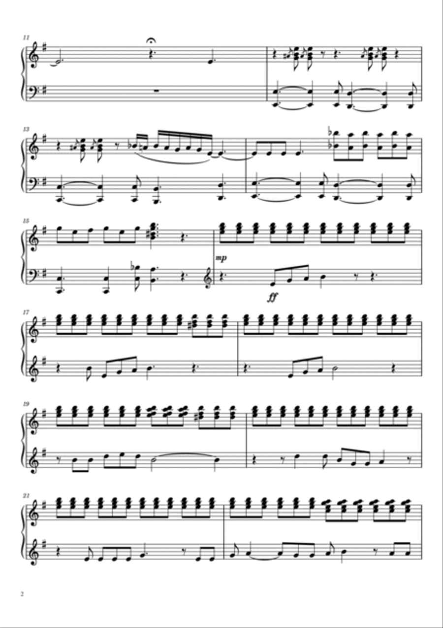 Feeling Good Feeling Good Piano Solo scores gallery preview page 2