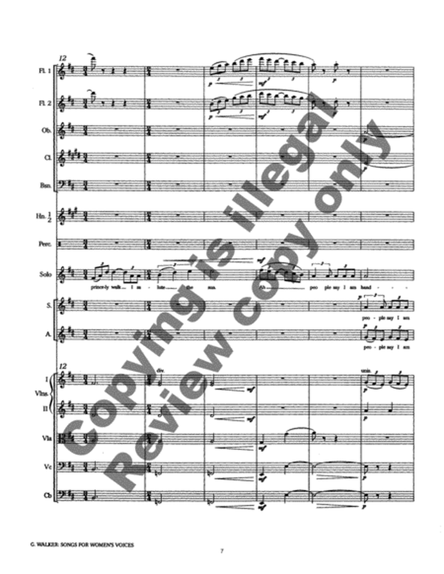 Songs for Women's Voices: 2. Mornings Innocent (Orchestra Score)
