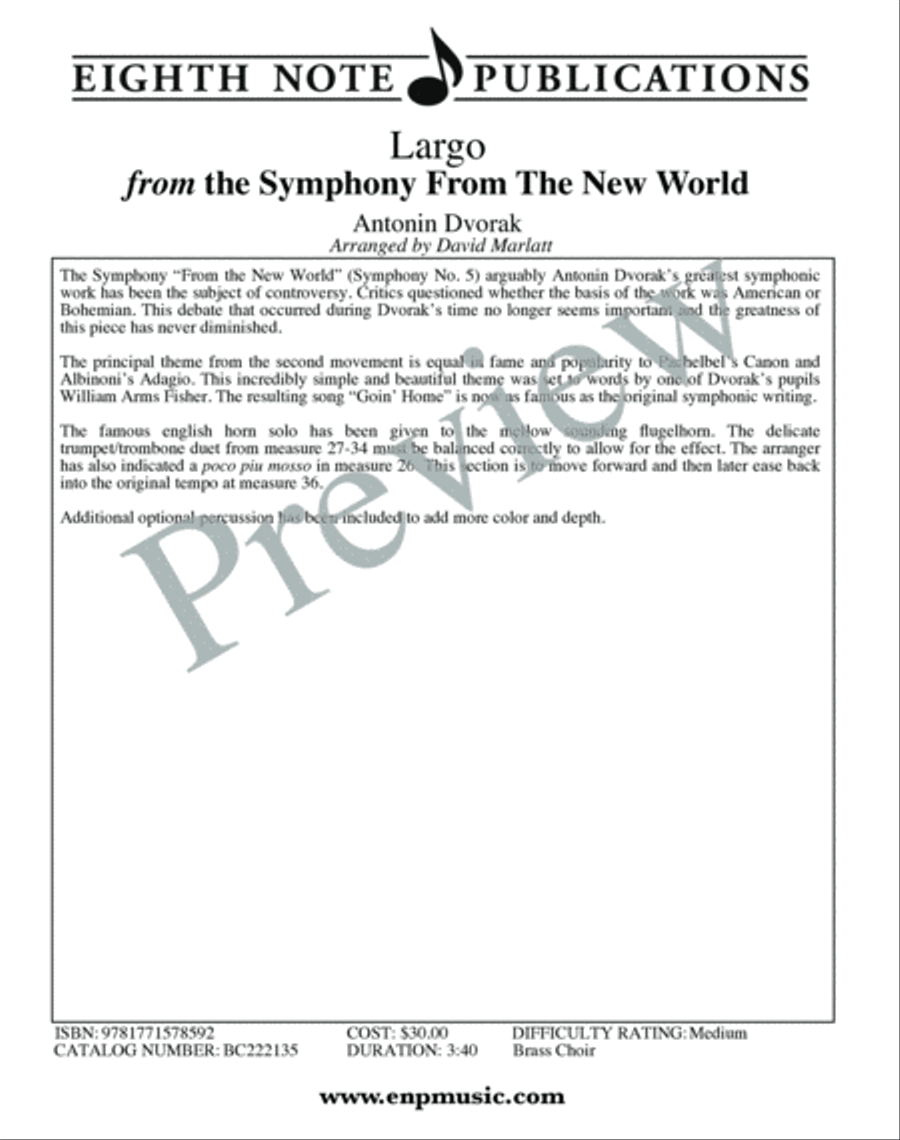 Largo Small Ensemble scores gallery preview page 2