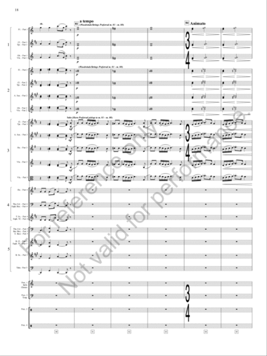 Emperata Overture Emperata Overture Concert Band scores gallery preview page 19