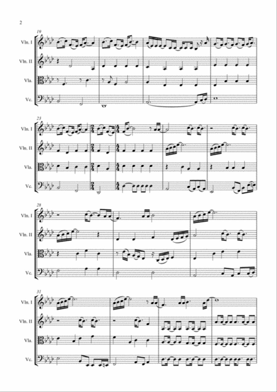 Never Enough Never Enough String Quartet scores gallery preview page 2