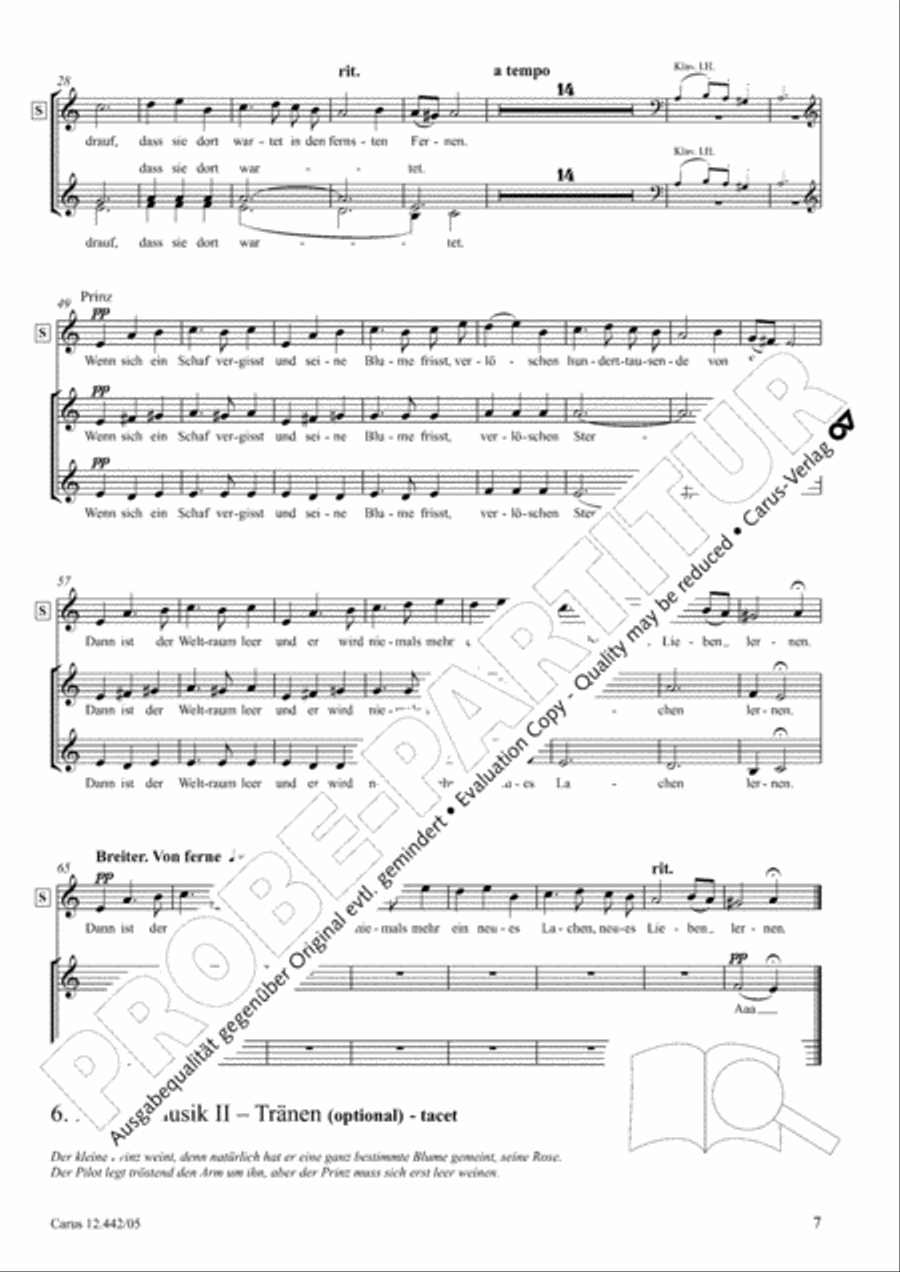 Der kleine Prinz 3-Part scores gallery preview page 8