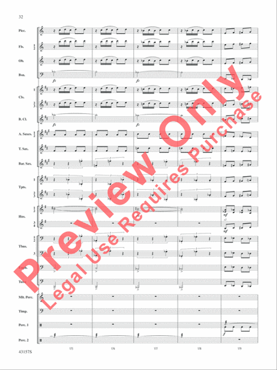 Gershwin by George! Gershwin by George! Concert Band scores gallery preview page 33