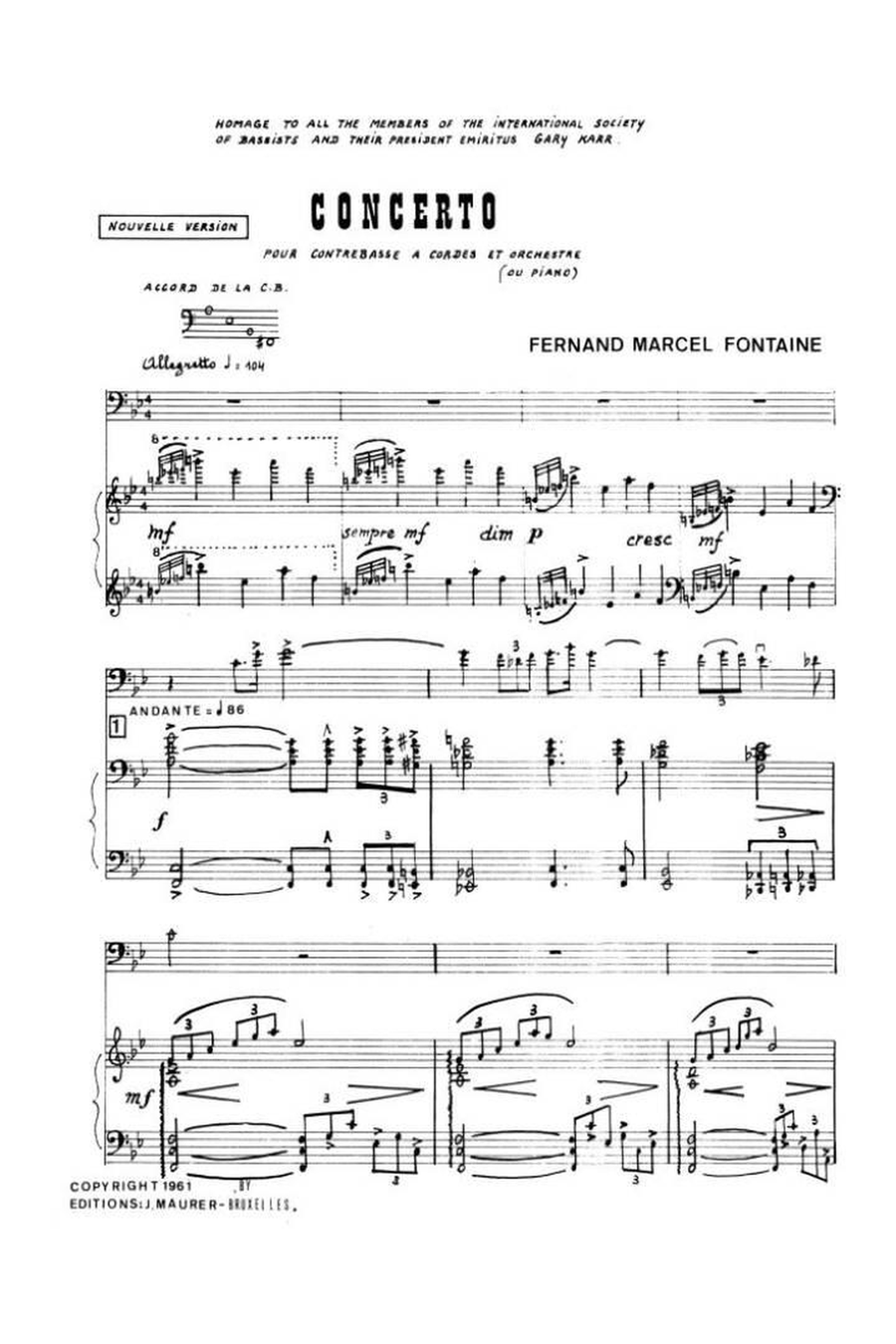 Concerto Concerto Double Bass scores gallery preview page 2