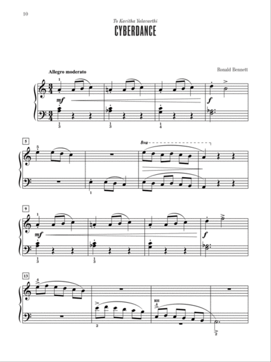 Myklas Contest Winners, Book 2 Easy Piano scores gallery preview page 7