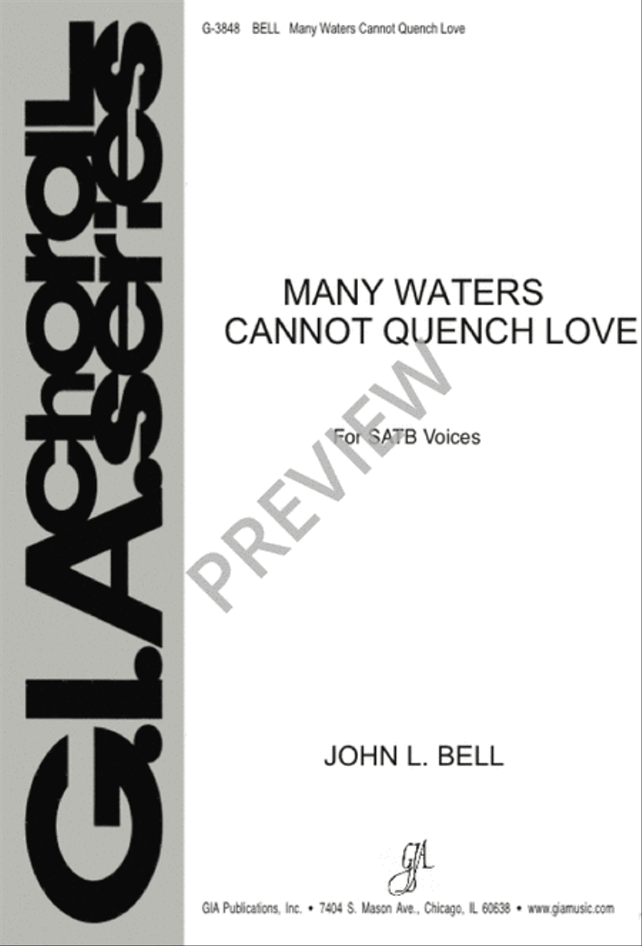 Many Waters Cannot Quench Love 4-Part scores gallery preview page 2