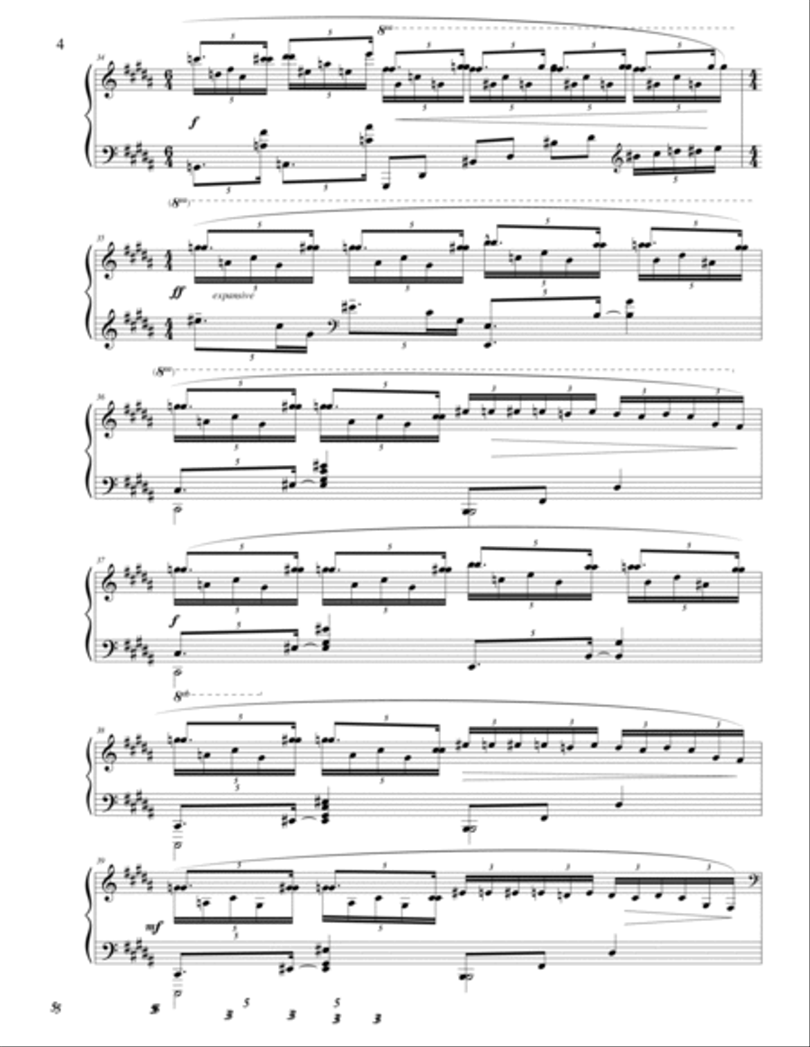 Nocturne Piano Solo scores gallery preview page 4