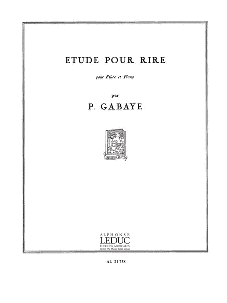 Etude Pour Rire (flute & Piano)