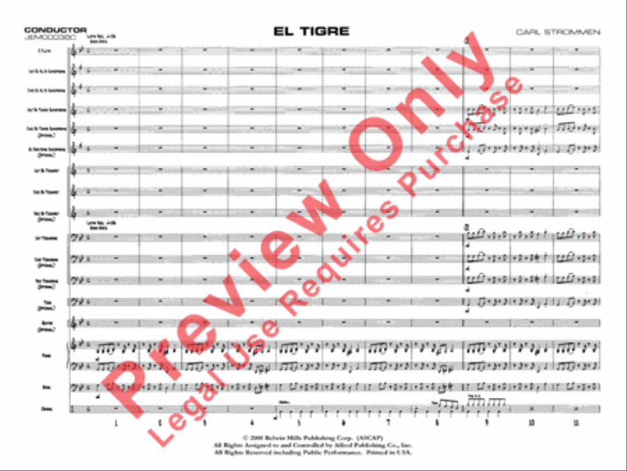 El Tigre Jazz Ensemble scores gallery preview page 4