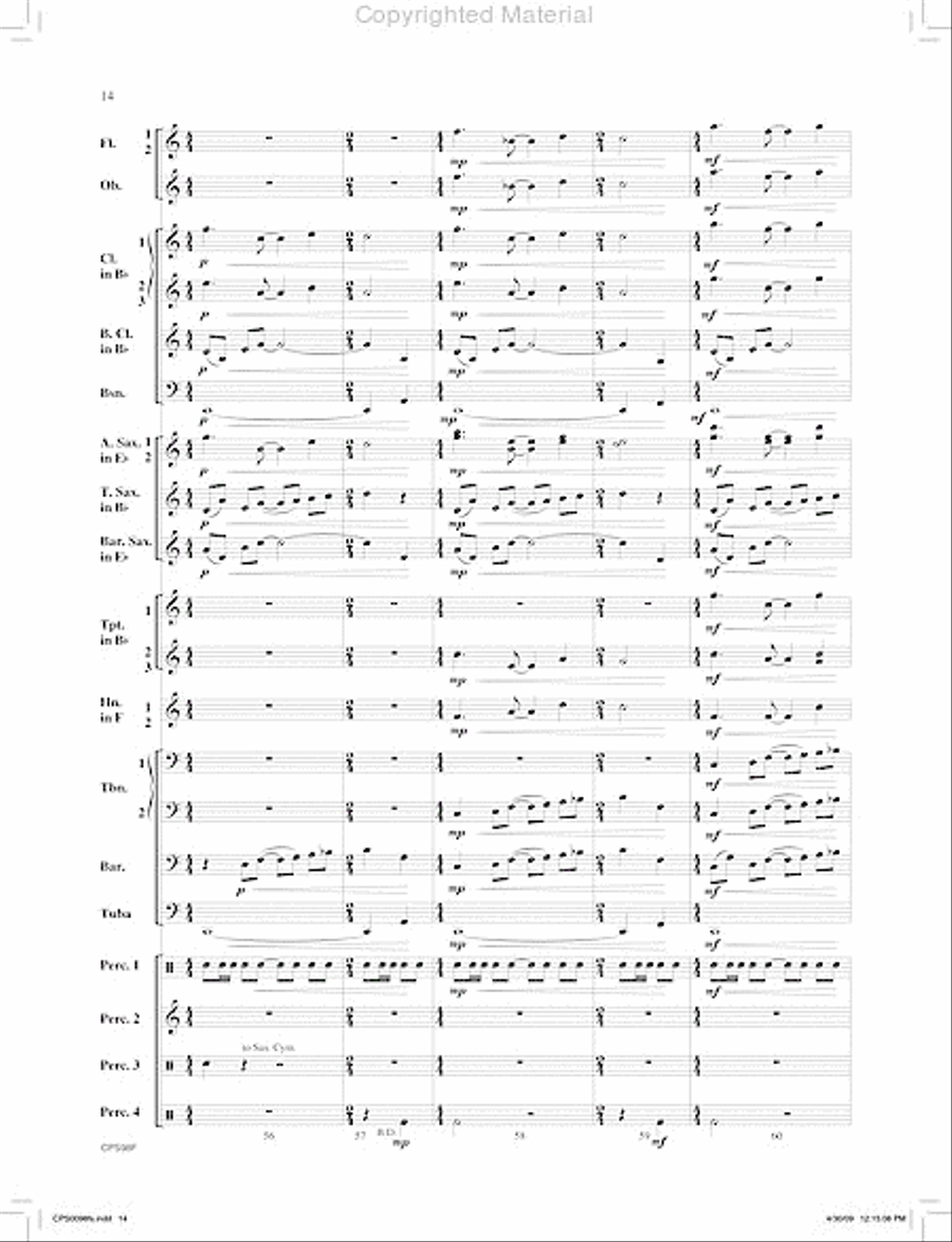I. Jambo (from Ngoma Za Kenya) I. Jambo (from Ngoma Za Kenya) Concert Band scores gallery preview page 15
