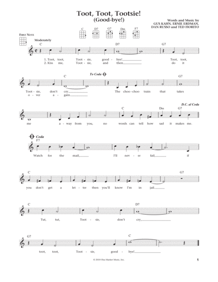 Toot, Toot, Tootsie! (Good-bye!) (from The Daily Ukulele) (arr. Liz and Jim Beloff)